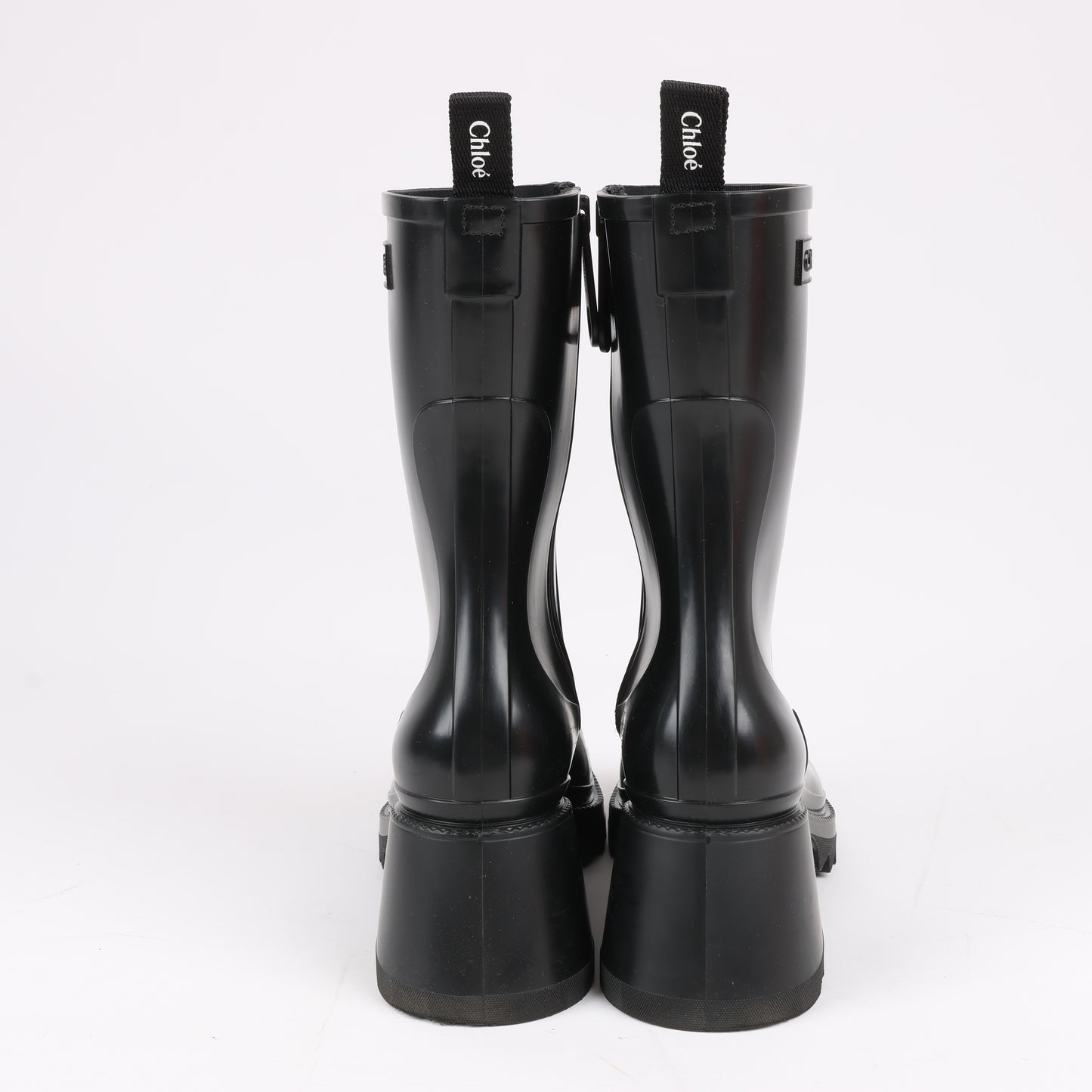 Chloe BETTY Rubber Boots in Black, Size 38 EU