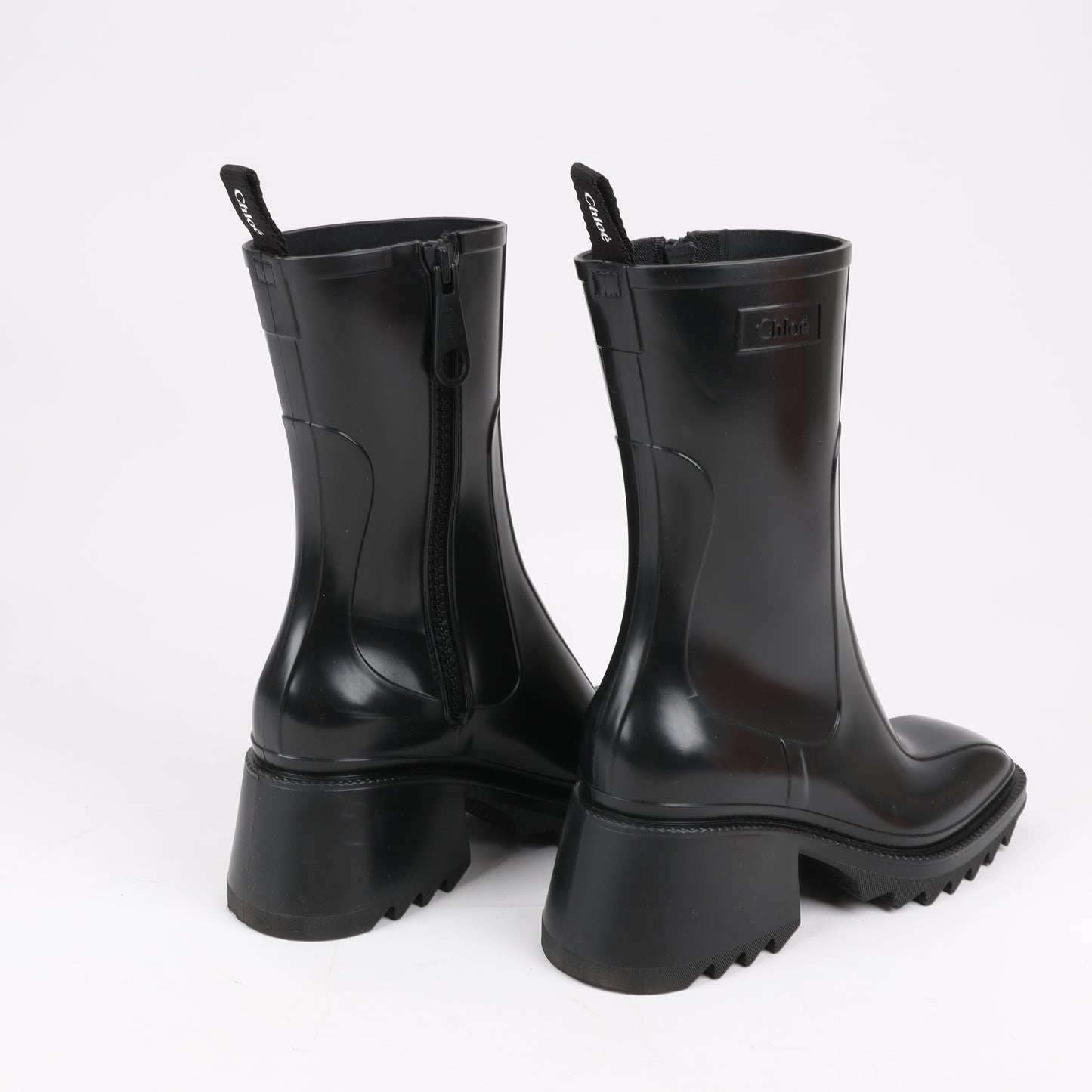 Chloe BETTY Rubber Boots in Black, Size 38 EU