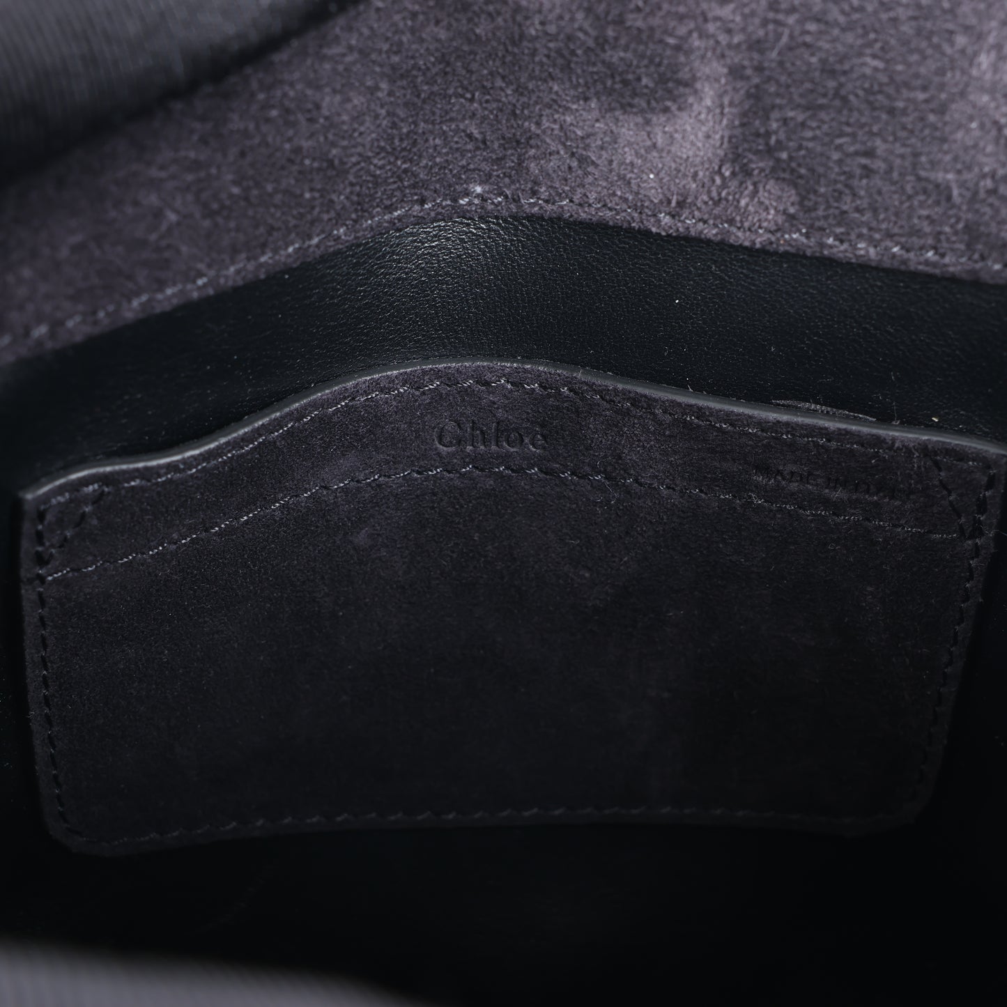 Sac bandoulière Chloe Marcie en daim noir
