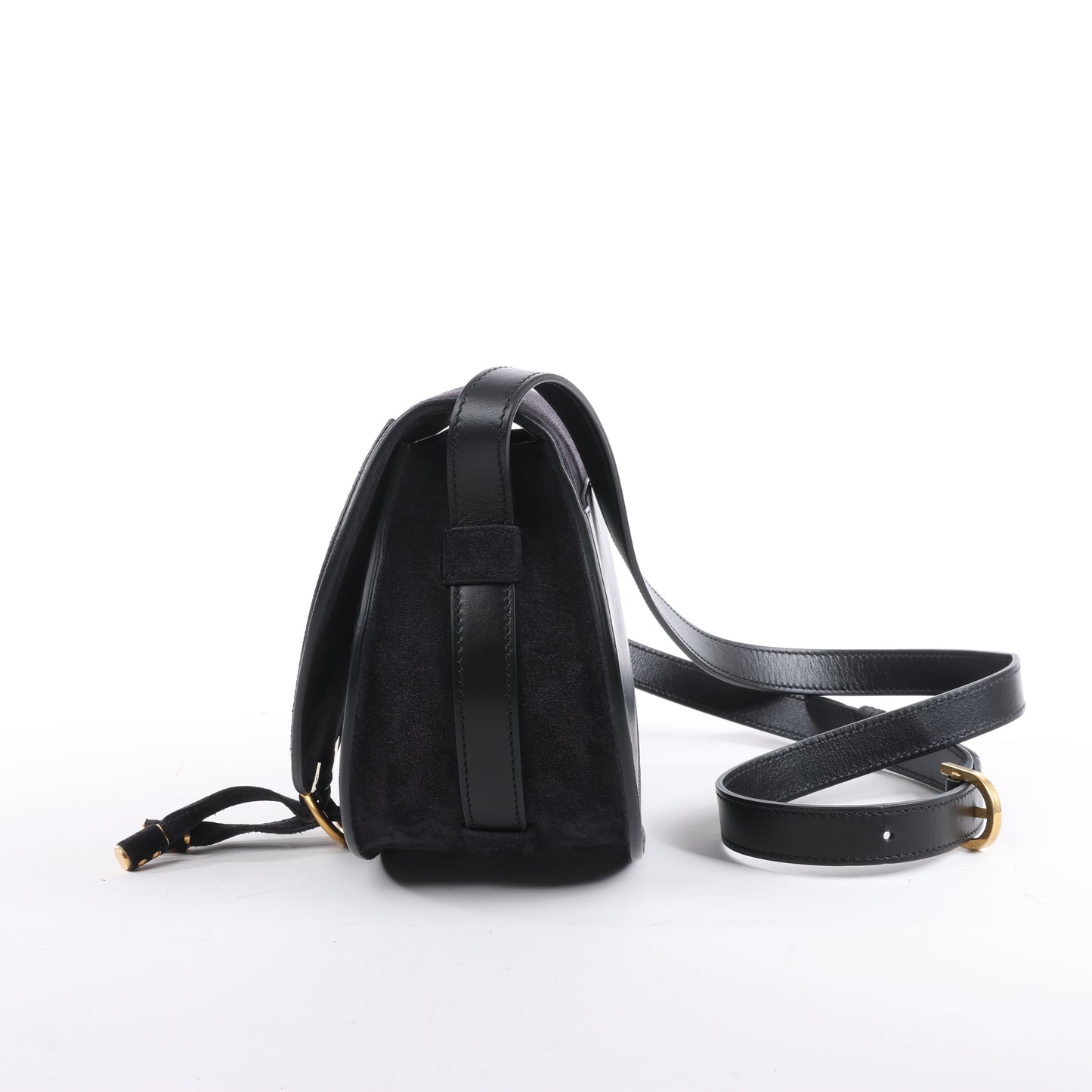 Sac bandoulière Chloe Marcie en daim noir