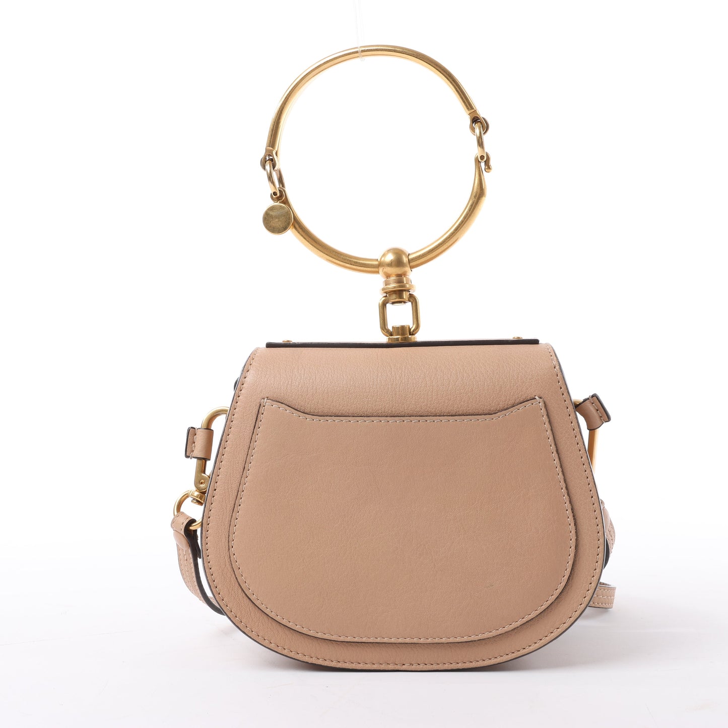 CHLOE Nile Bracelet Leather Small 2Way Shoulder Bag in Beige