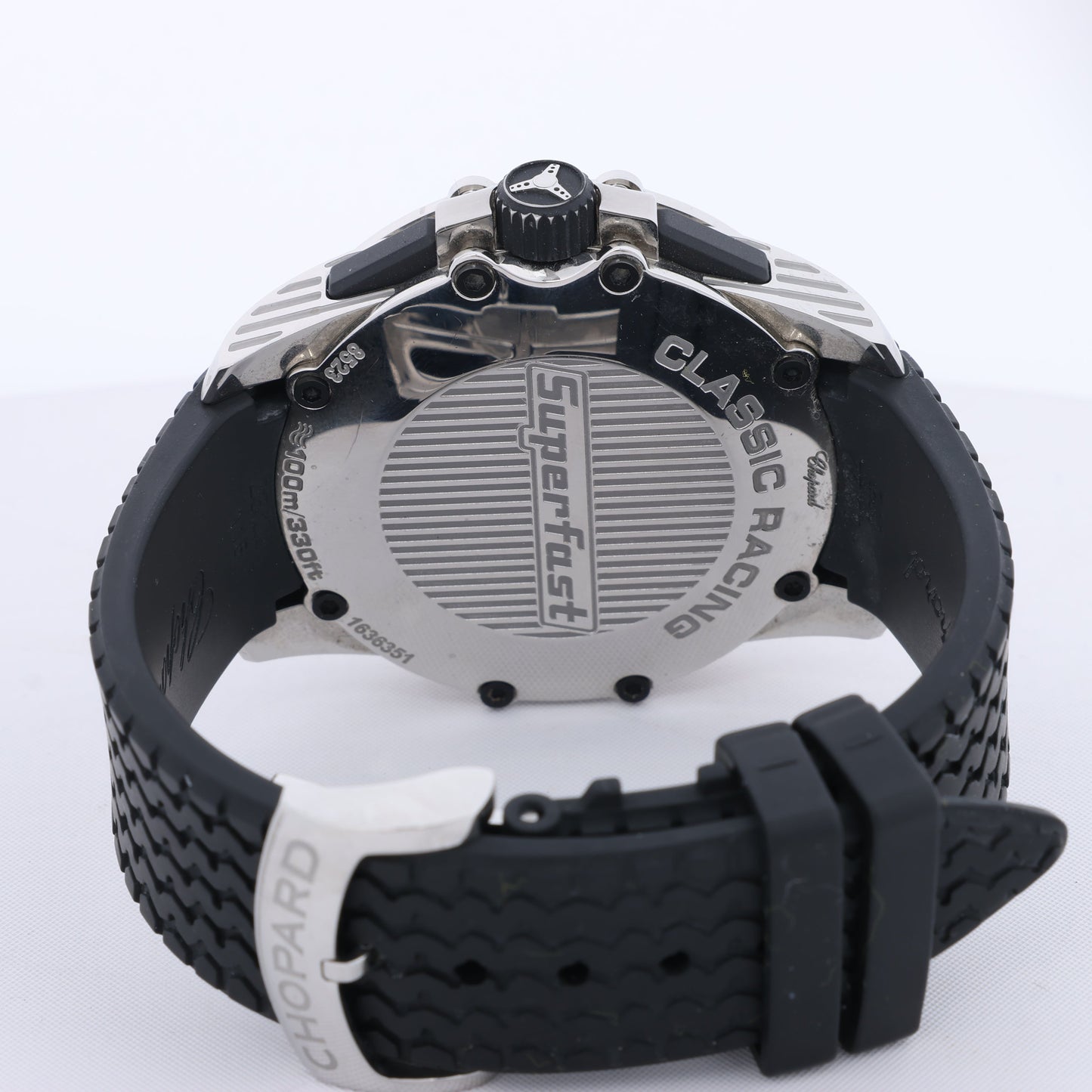 Chopard Mille Miglia 8523 1636351 SS & Rubber AT Black Dial Watch