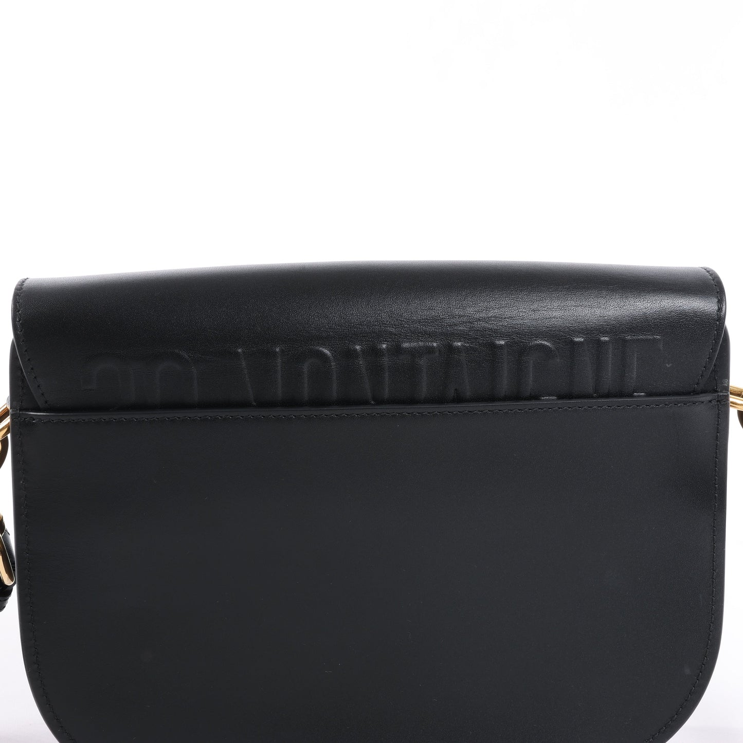 Christian Dior Bobby Medium Calfskin Flap Shoulder Bag in Black