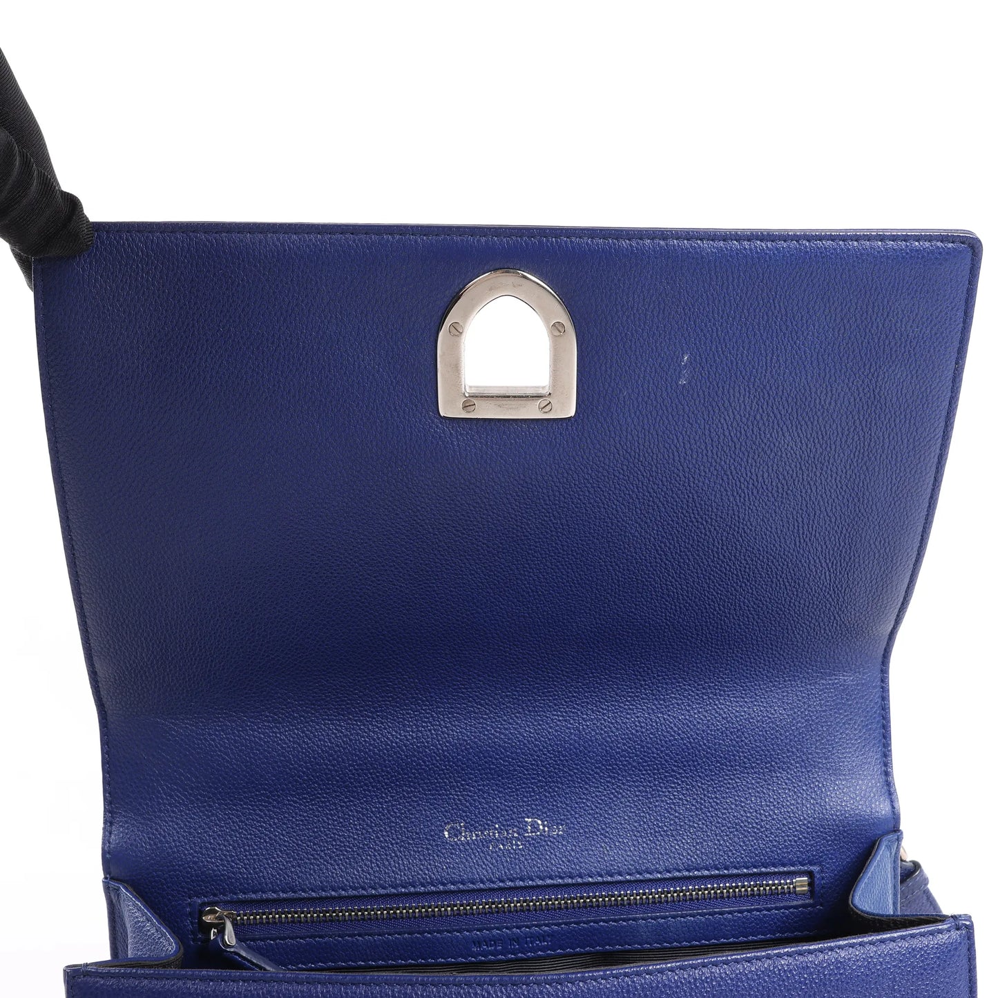 Dior Diorama Leather Chain Shoulder Bag in Navy Blue