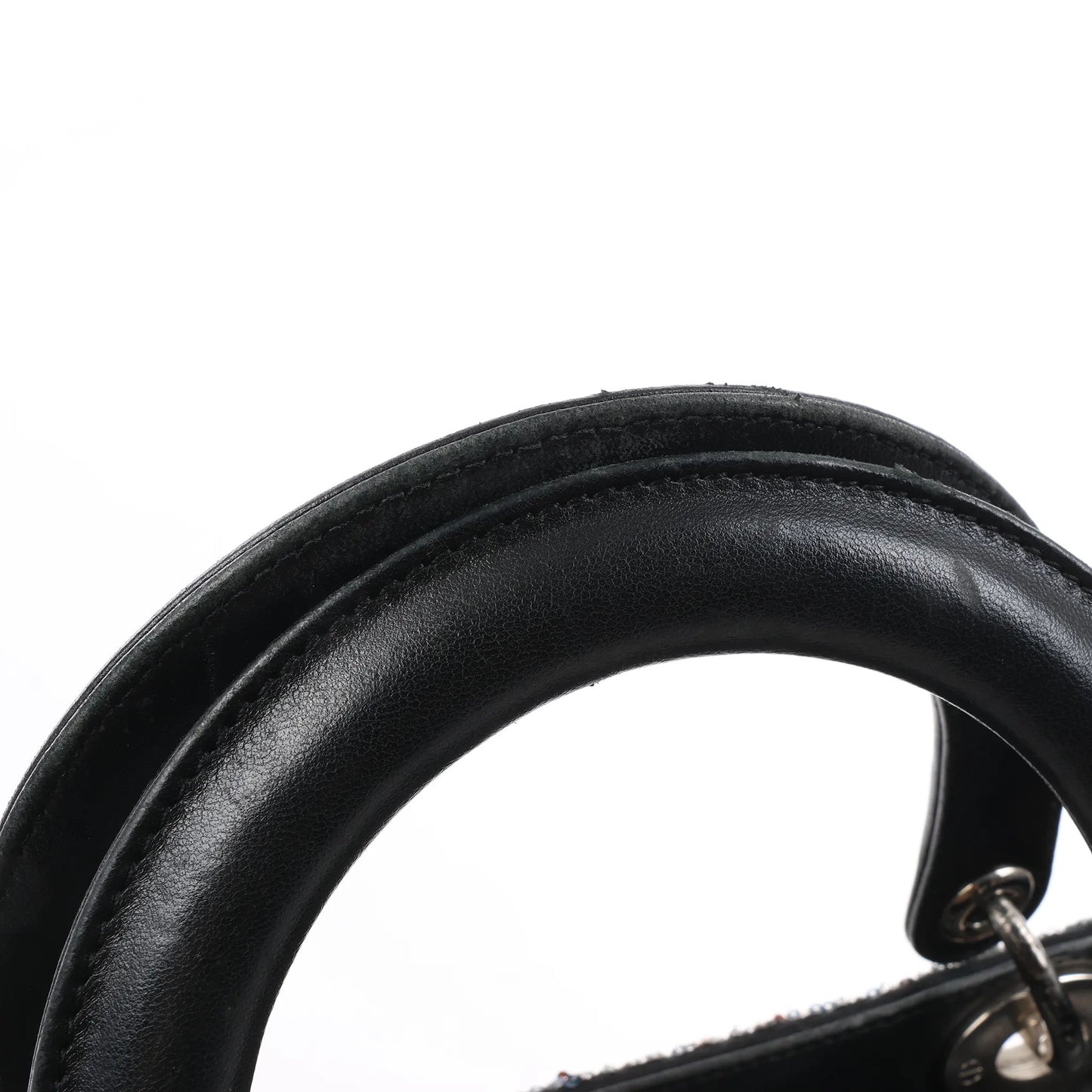 Dior Lady Dior Sequins Medium Handbag in Navy Blue