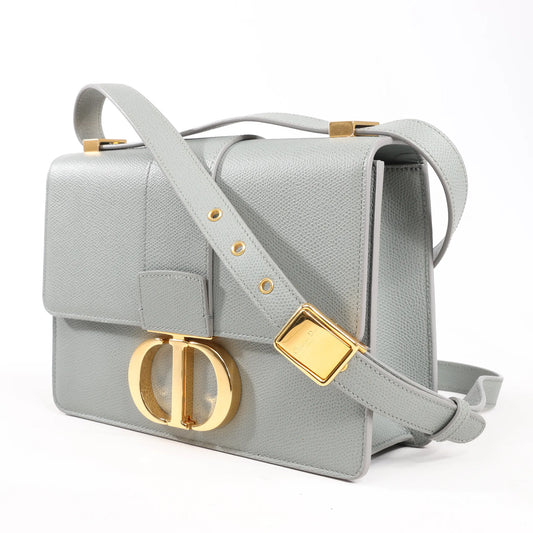 Dior Montaigne 30 Leather Shoulder bag in Gray