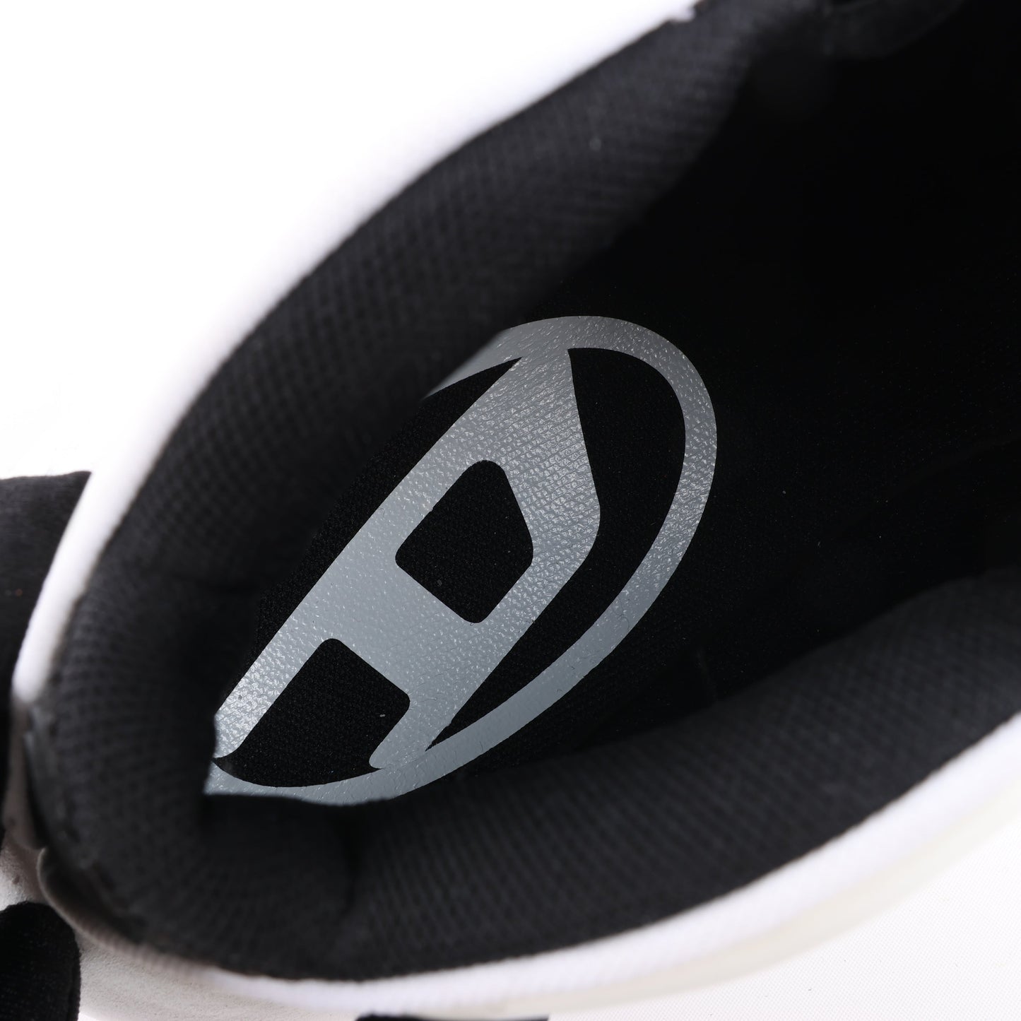 Diesel White S-D-Runner-Slip-on sneakers with Oval D instep, Size 36 EU