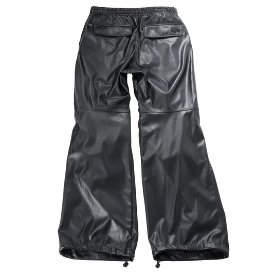 DIESEL Oversized Cargohose aus beschichtetem Stoff in Schwarz p-MARTY-LTH, Größe 48 IT