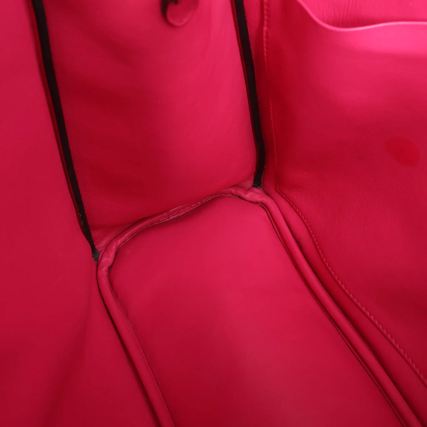 Große 2-Wege-Handtasche aus Glattleder von Dior Diorissimo in Schwarz x Rose Indien