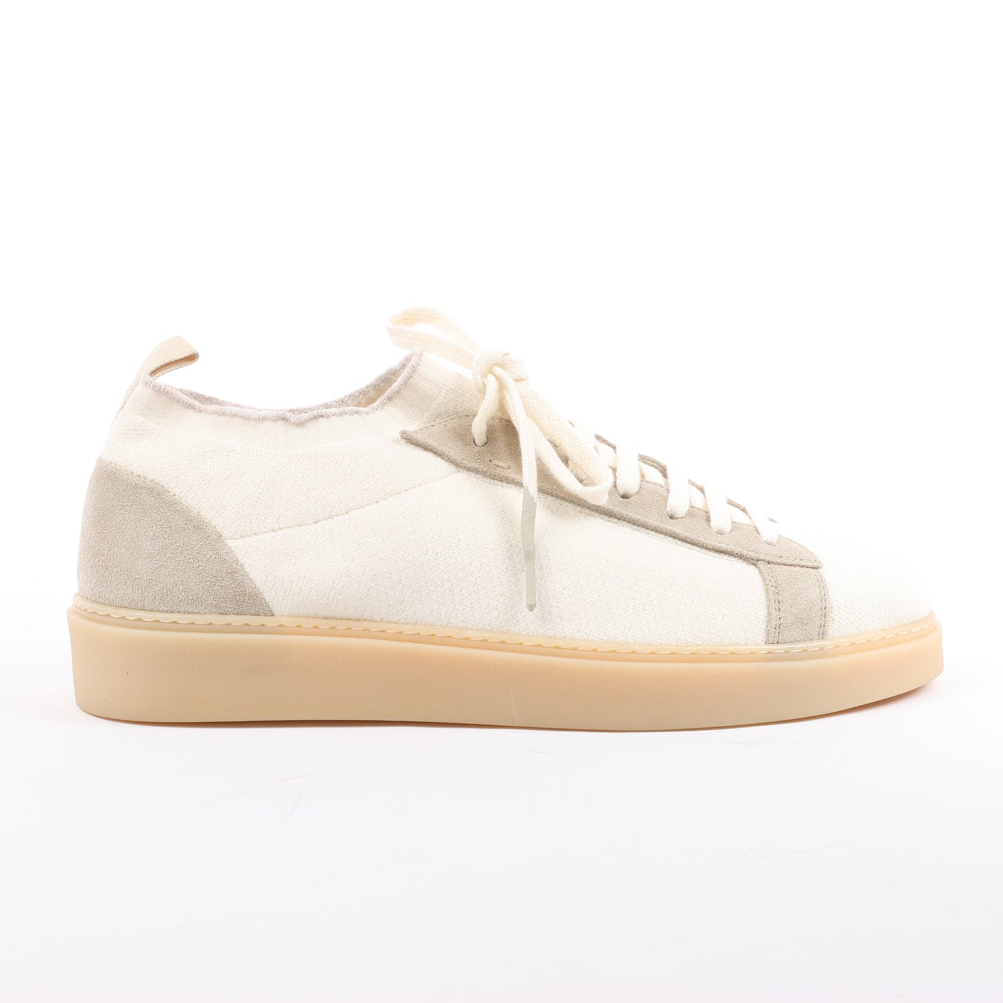 ELEVENTY Panelled Knitted Sneakers in Beige, Größe 44 EU