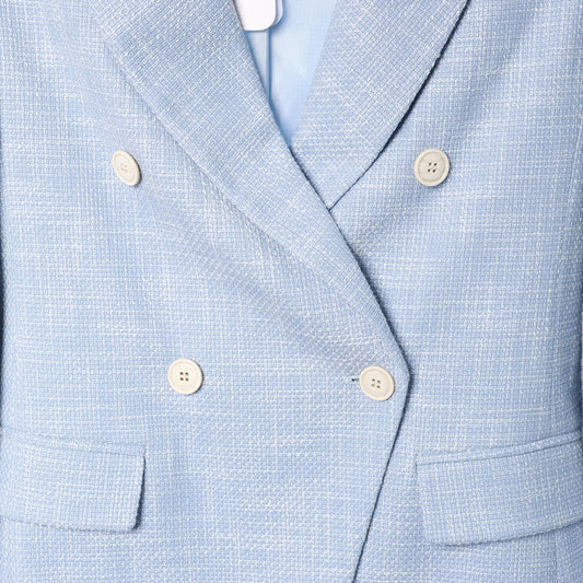 Eleventy Wool Blazer in Blue, Size 40 IT