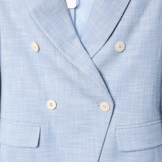 Eleventy Wool Blazer in Blue, Size 40 IT