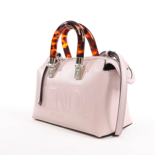Fendi By The Way Mini-Leder-2-Wege-Handtasche in Pink 8BS067