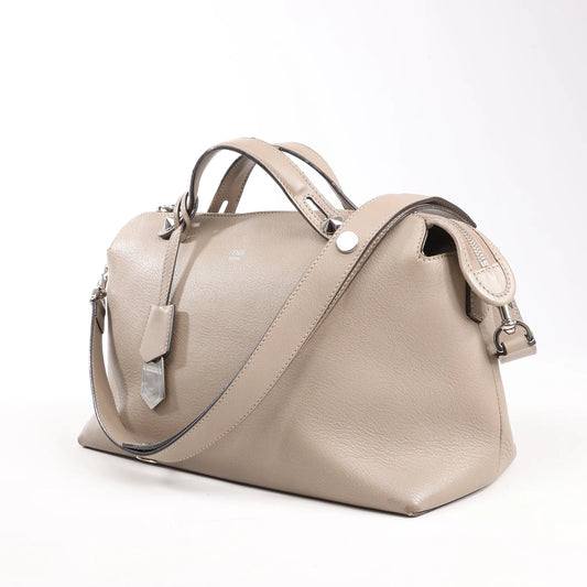 Fendi By The Way Medium Leather 2Way Handbag in Beige 8BL125