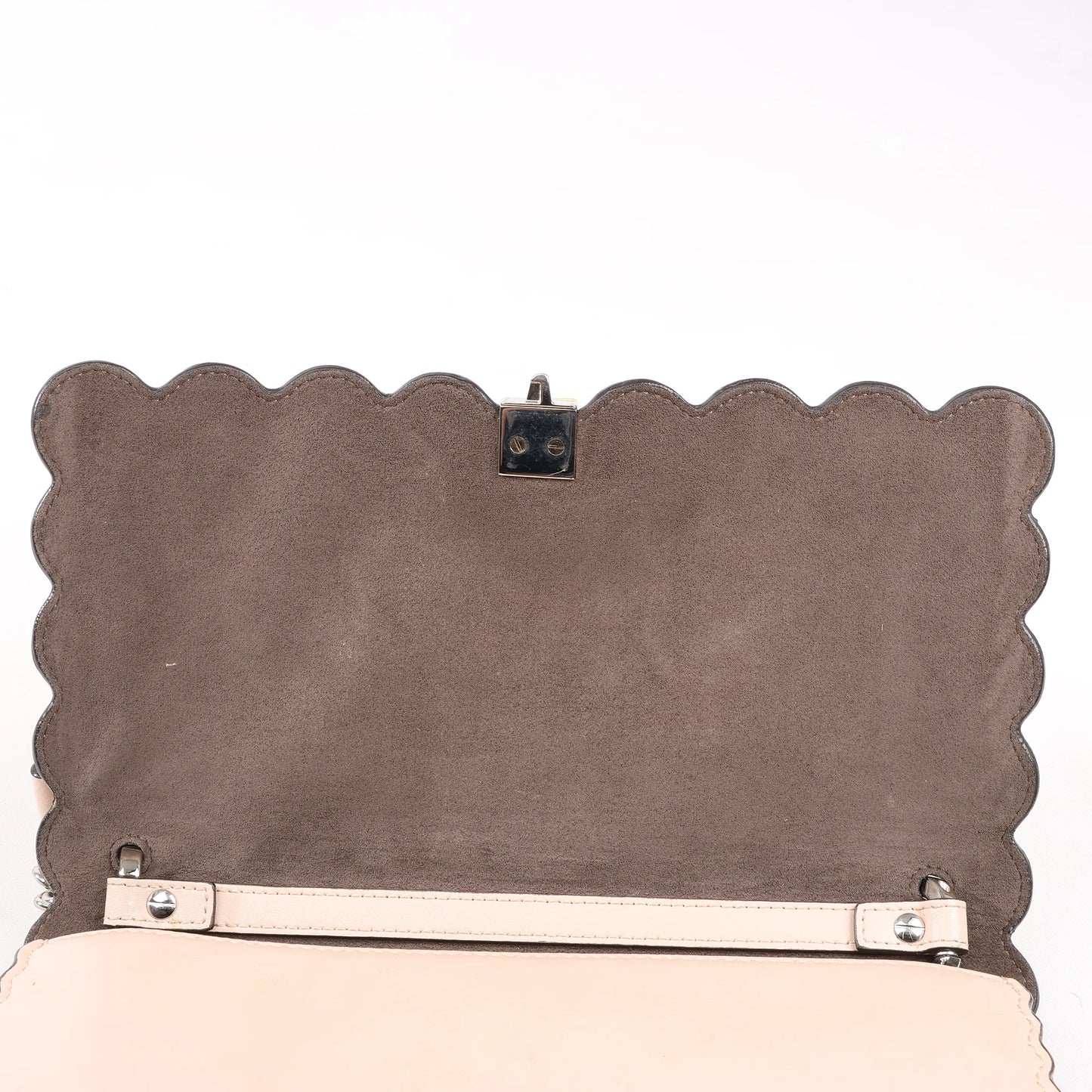 FENDI Kan I Leather 2Way Handbag in Pink 8BT283