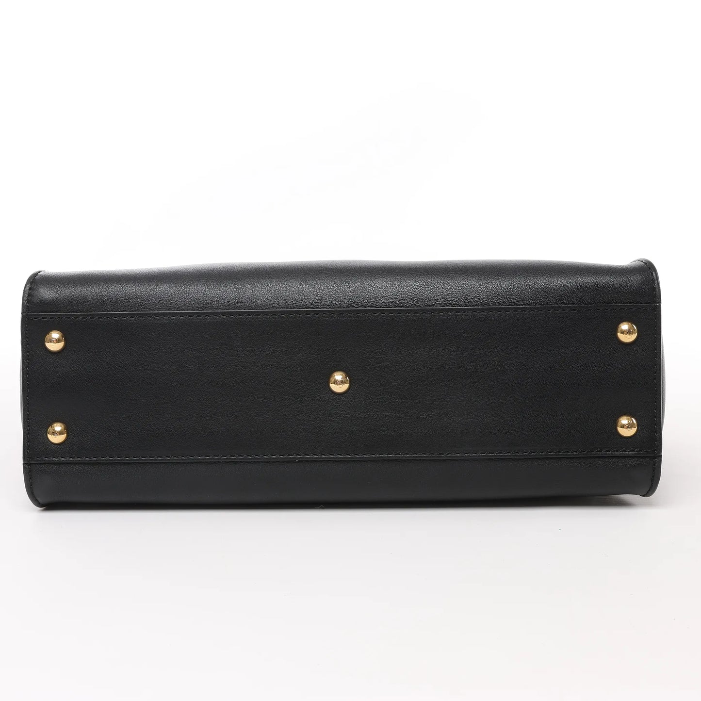 Sac à main Fendi Peekaboo Regular en cuir noir 8BN290