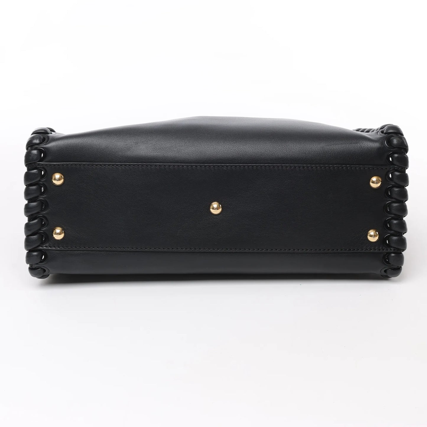 Fendi Peekaboo Regular Leather 2Way Handbag in Black 8BN290