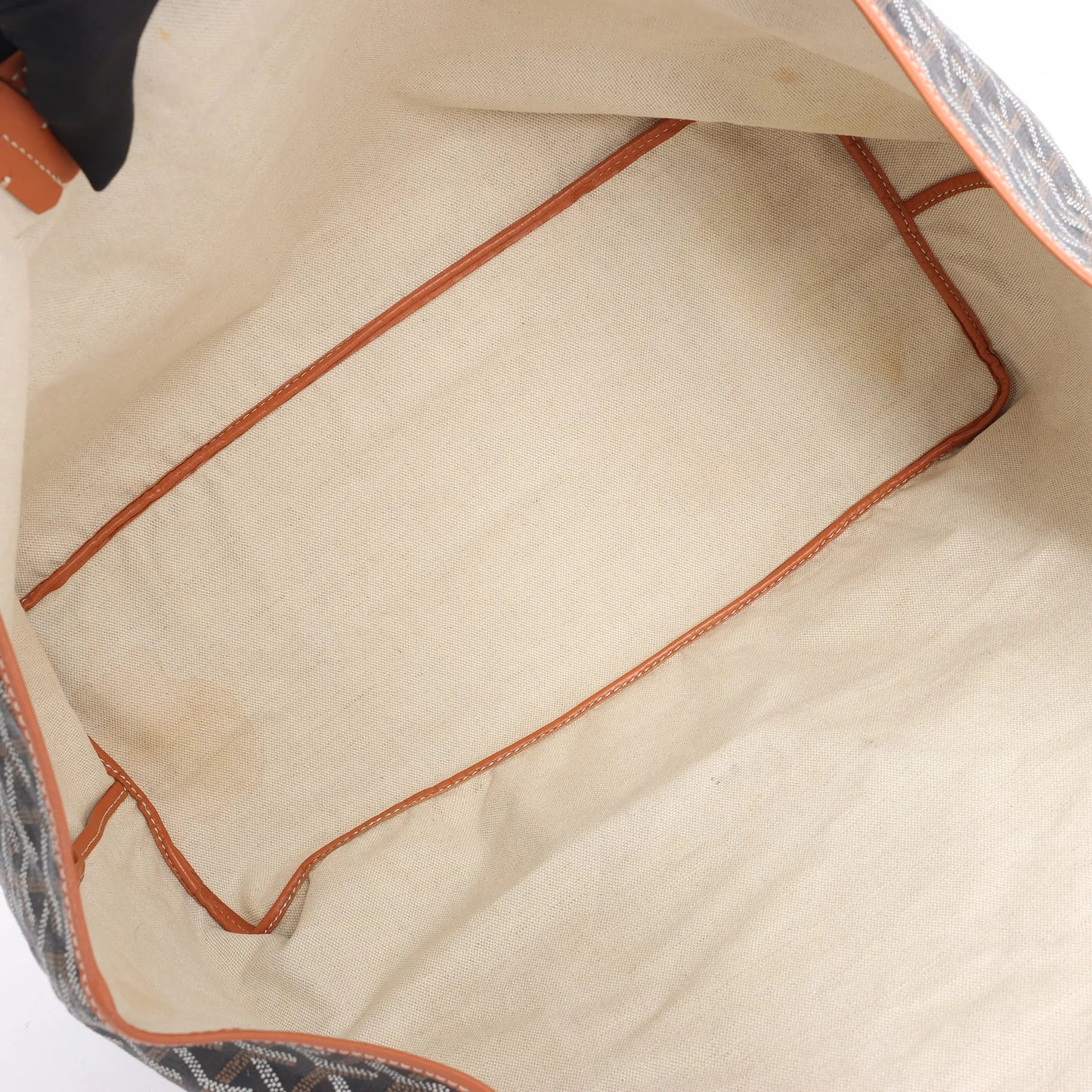 Goyard Saint Louis GM PVC & Leather Shoulder Bag in Brown