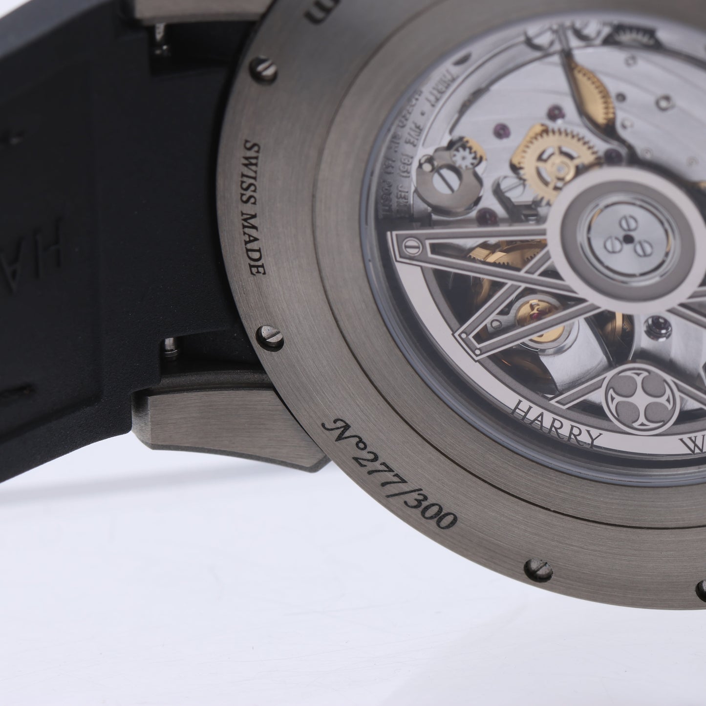 Harry Winston Project Z10 OCEABI42ZZ001 Crocodile leather x Zalium AT Skeleton Dial 42mm Watch