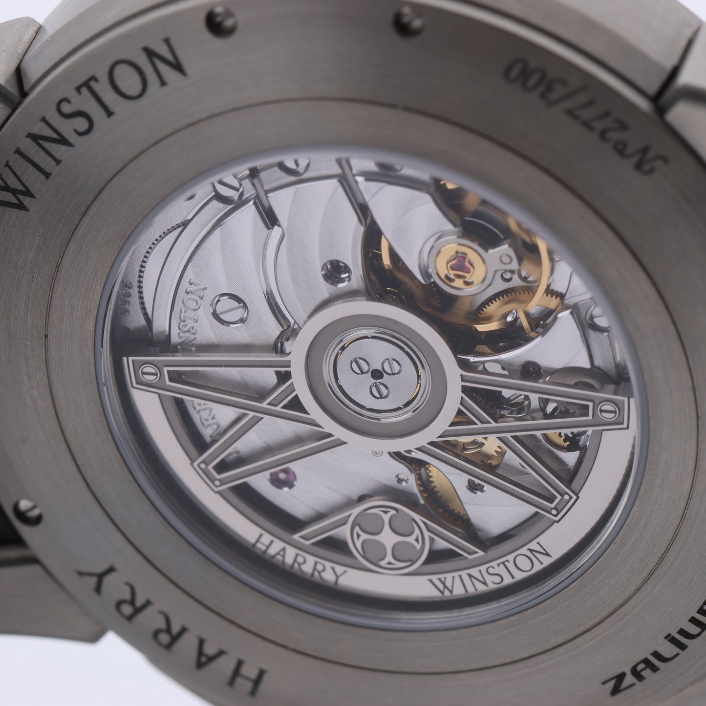 Harry Winston Project Z10 OCEABI42ZZ001 Crocodile leather x Zalium AT Skeleton Dial 42mm Watch