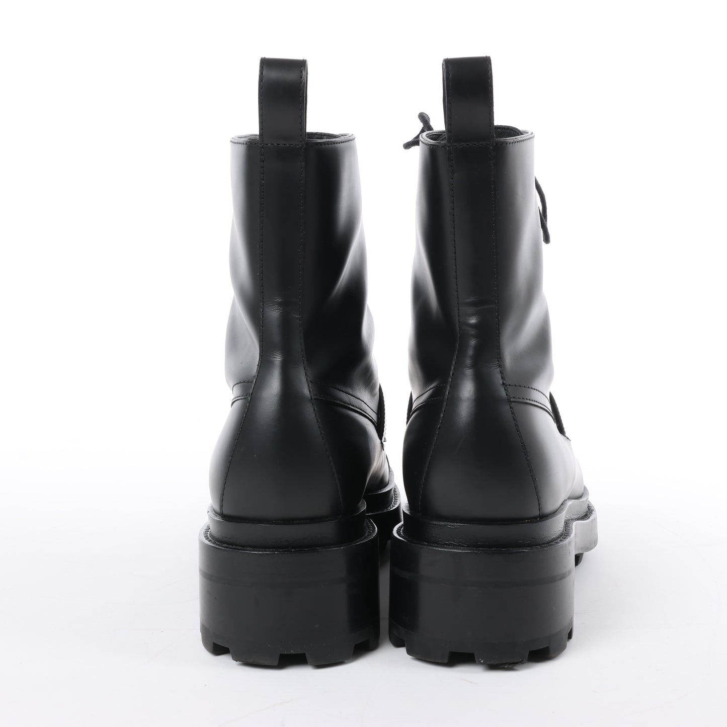 Hermes Funk Lederstiefelette Kelly Metal Fittings in Schwarz, Größe 38,5 EU