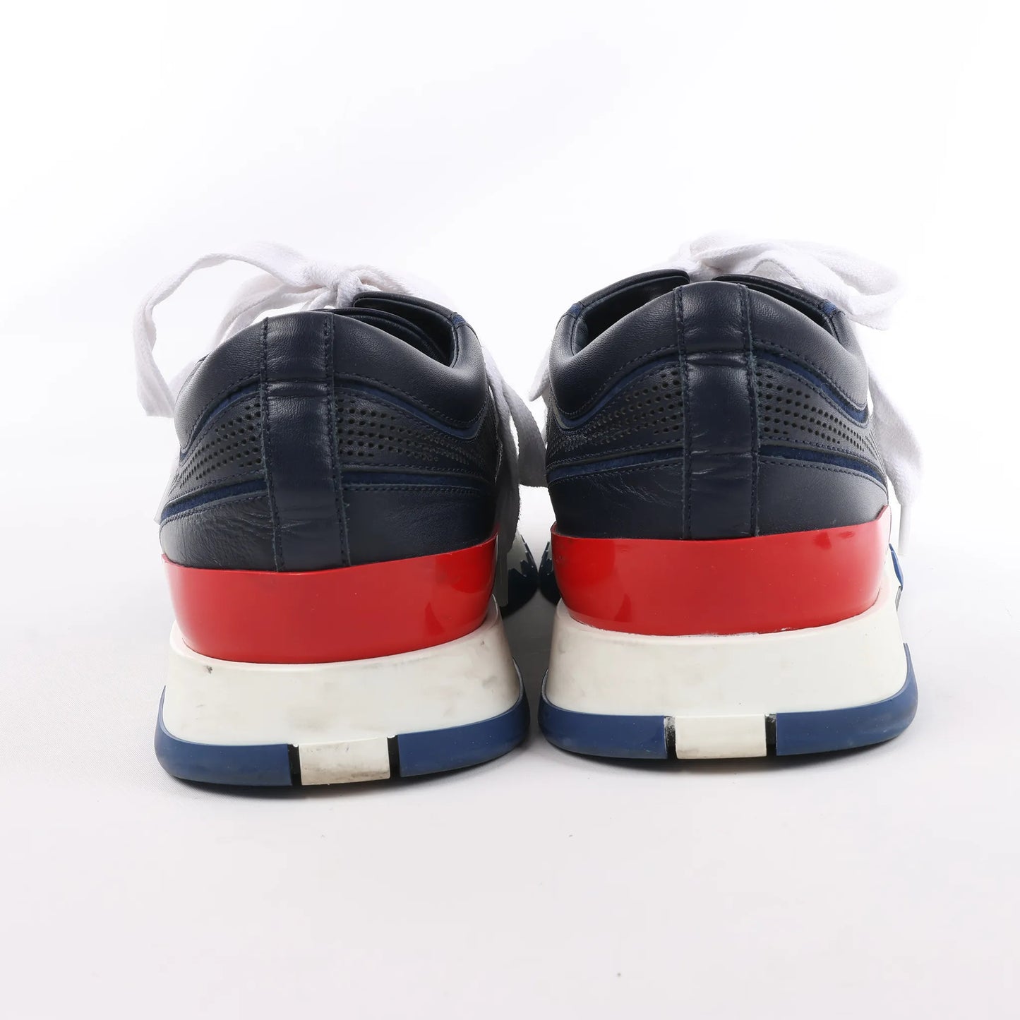 Hermès Addict Leather Sneakers in Navy Blue, Size 43 EU