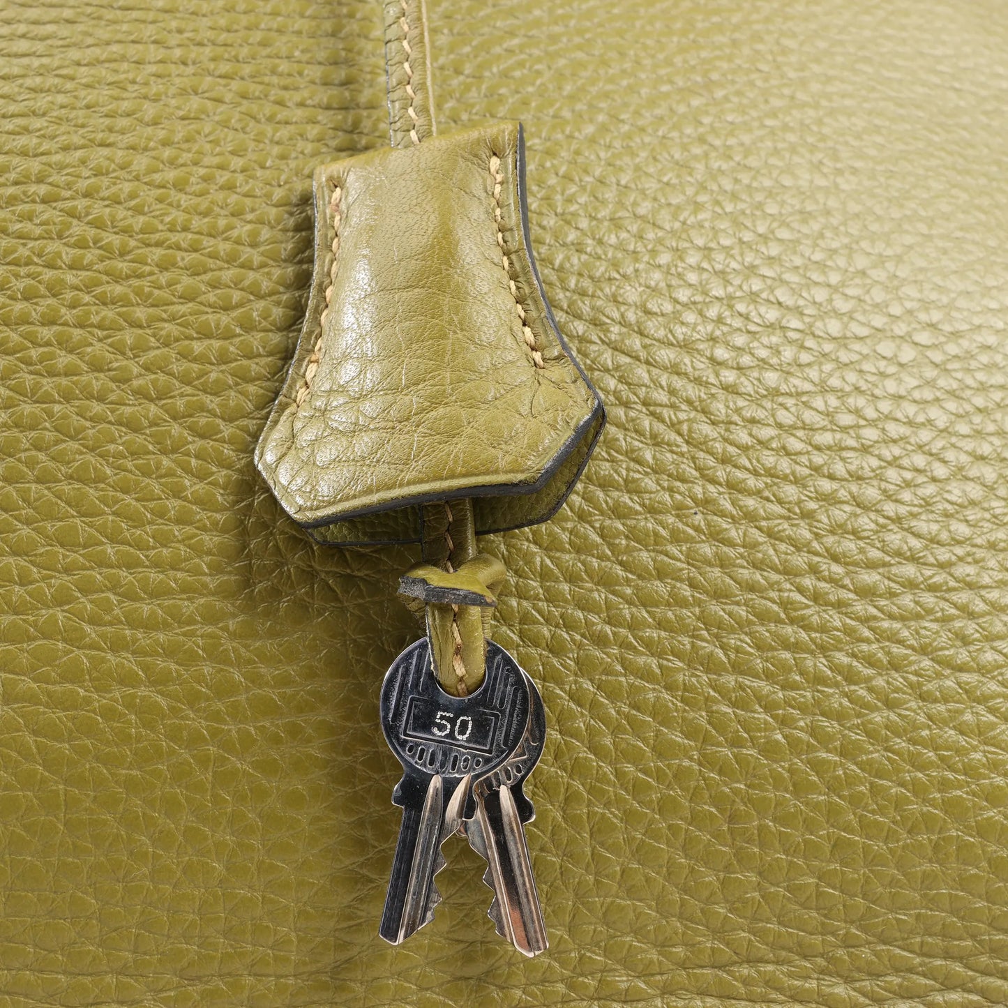 HERMES Birkin 35 Le Tournay Taurillon Clemence in Anise Green □J: 2006