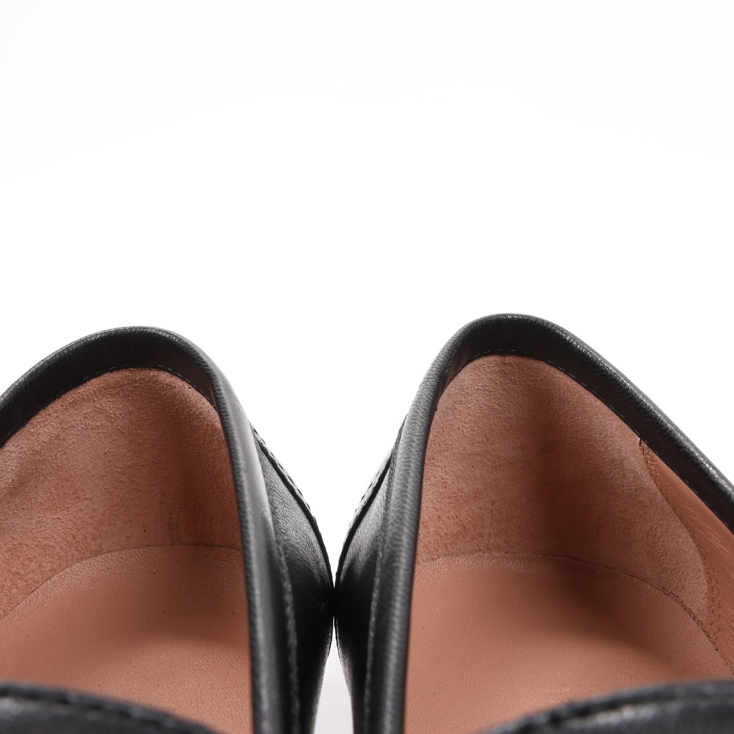 HERMES Paris Leather Loafers in Black, Size 38.5 EU