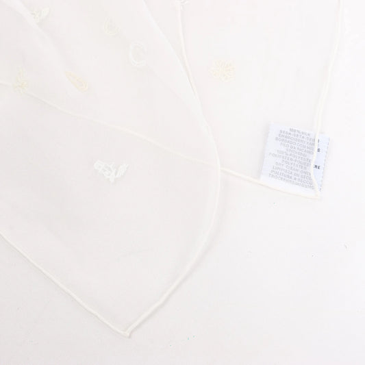 Hermès Carré 100 "Multicharms" Silk handkerchief in White