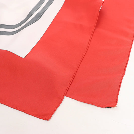 Hermès Carré 90 "BRIDES de GALA" Silk handkerchief in Red