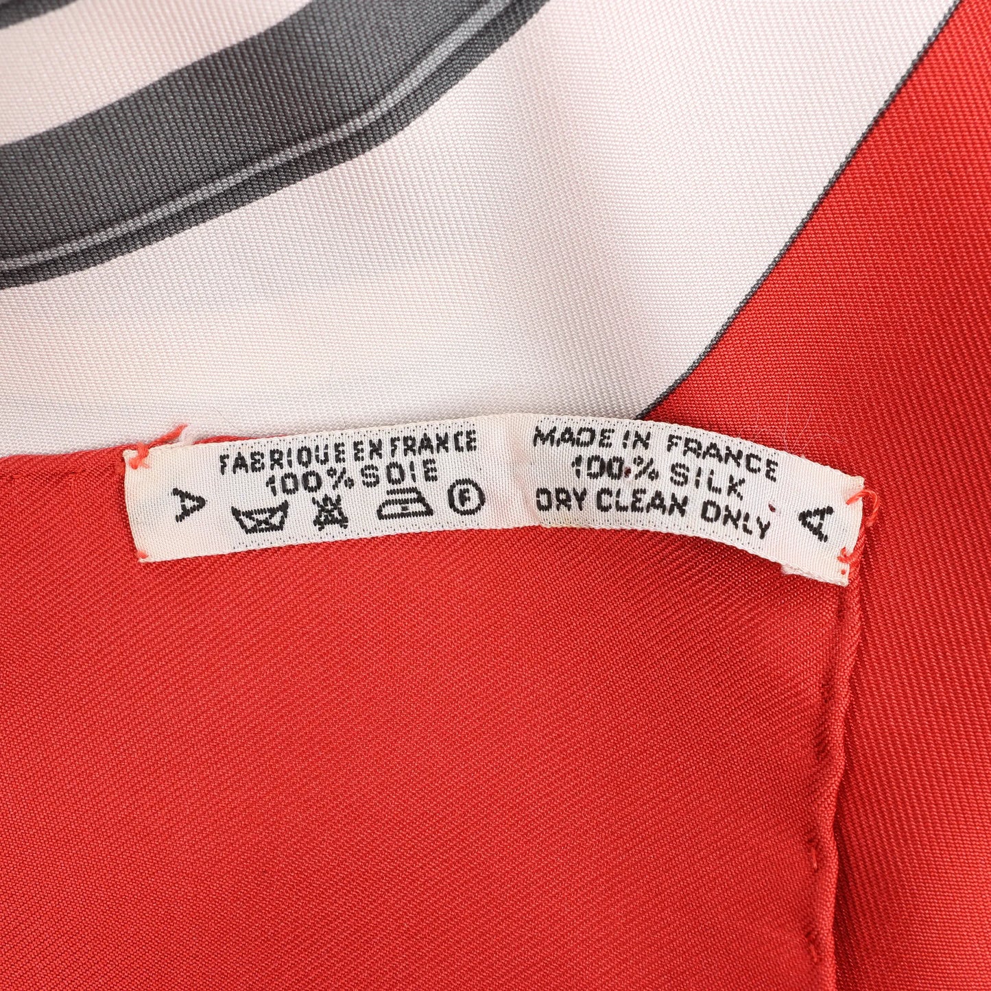 Hermès Carré 90 "BRIDES de GALA" Silk handkerchief in Red