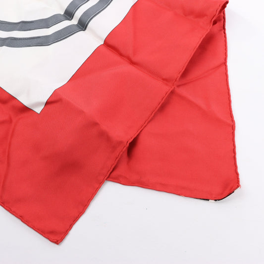 Hermès Carré 90 "BRIDES de GALA" 100% Silk Scarf in Red