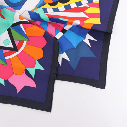 Hermes Carré 90 "Cheval de Fete" Silk handkerchief in Multicolor
