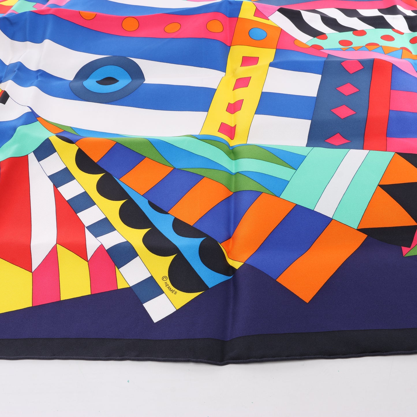 Hermes Carré 90 "Cheval de Fete" Silk handkerchief in Multicolor