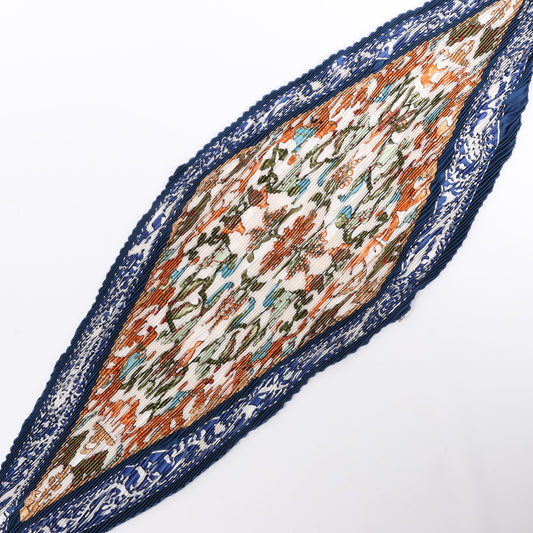 Hermès Carré 90 "EARLY AMERICA" 100% Silk Scarf in Navy