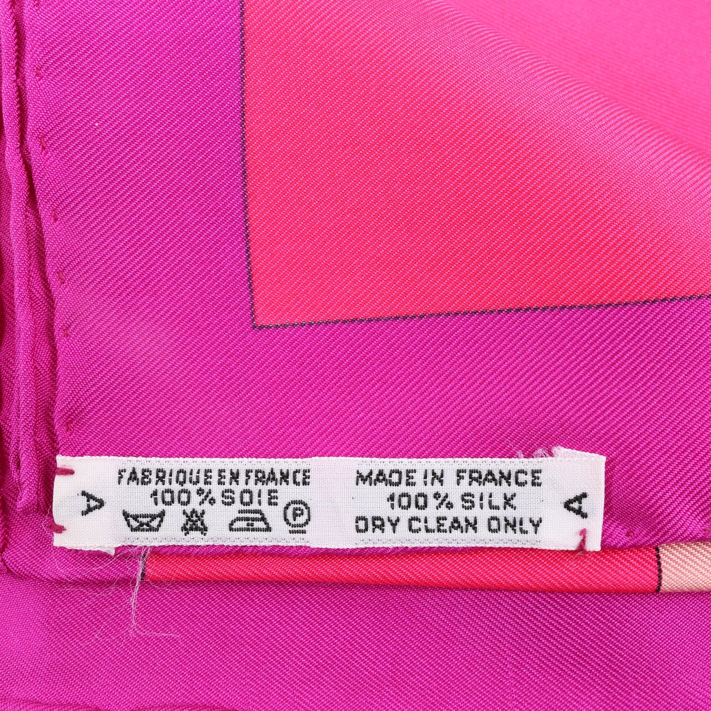 Hermès Carré 90 "HELLO DOLLY" Silk handkerchief in Pink