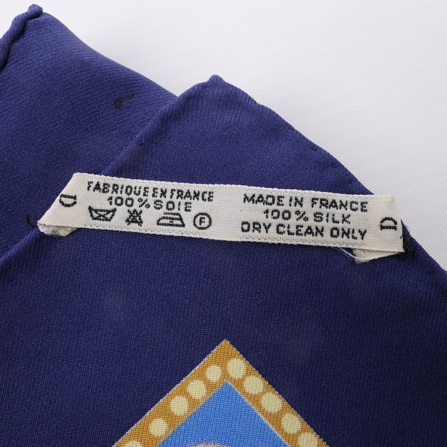 Hermès Carré 90 "LES BISSONE DE VENISE" 100% Silk Scarf in Blue