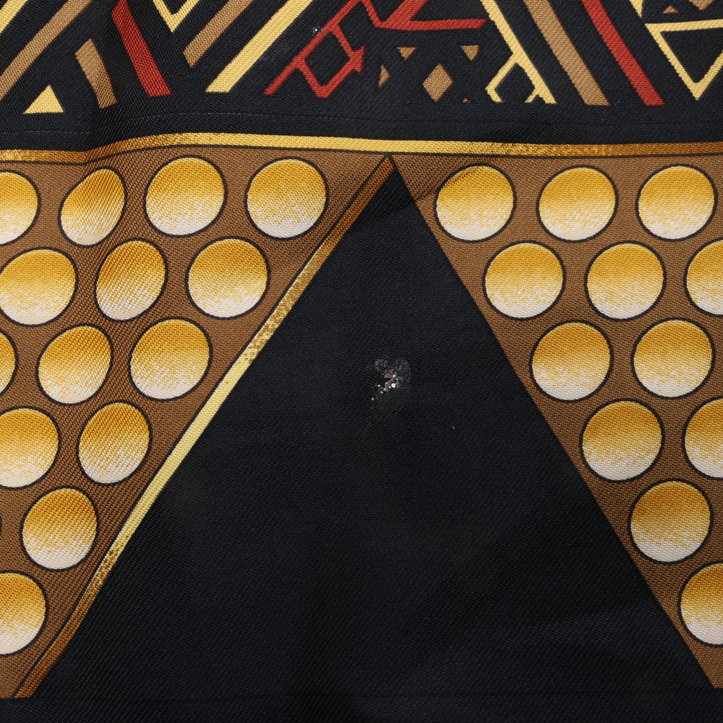 Carré Hermès Carré 90 « L'OR DES CHEFS » 100 % soie noir