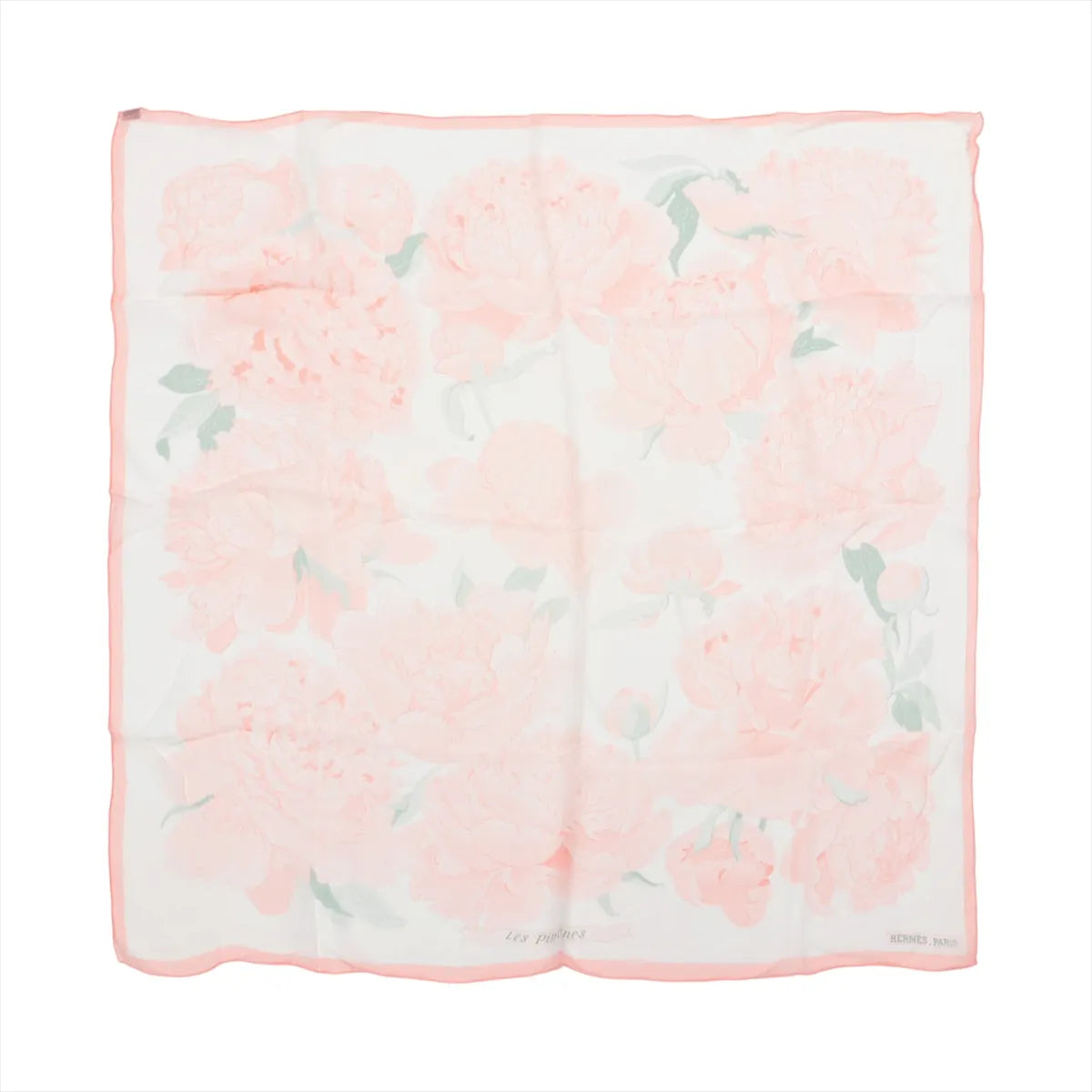 Hermès Carré 90 Les Pivoines Koyaku Pink Silk Scarf – Fashion Fox
