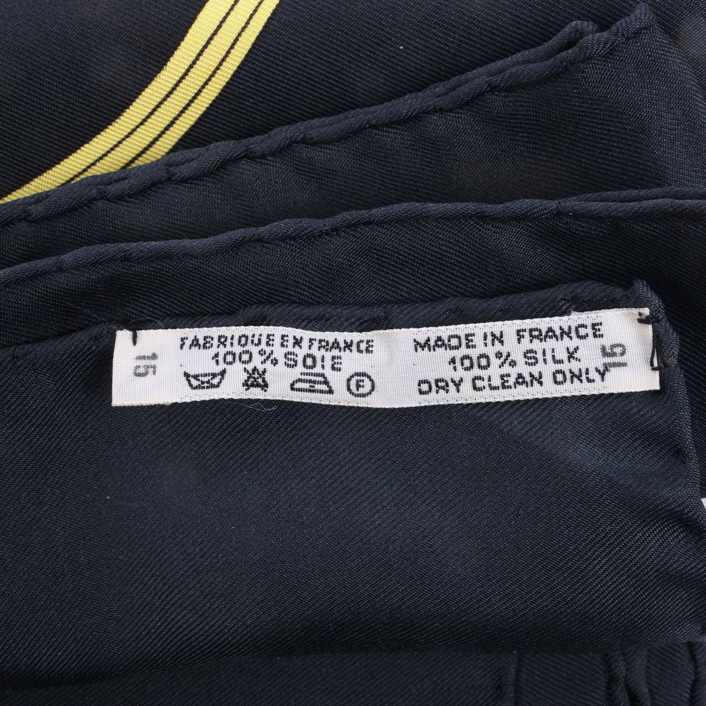 Carré Hermès Carré 90 « PRINTEMPS » 100 % soie noir