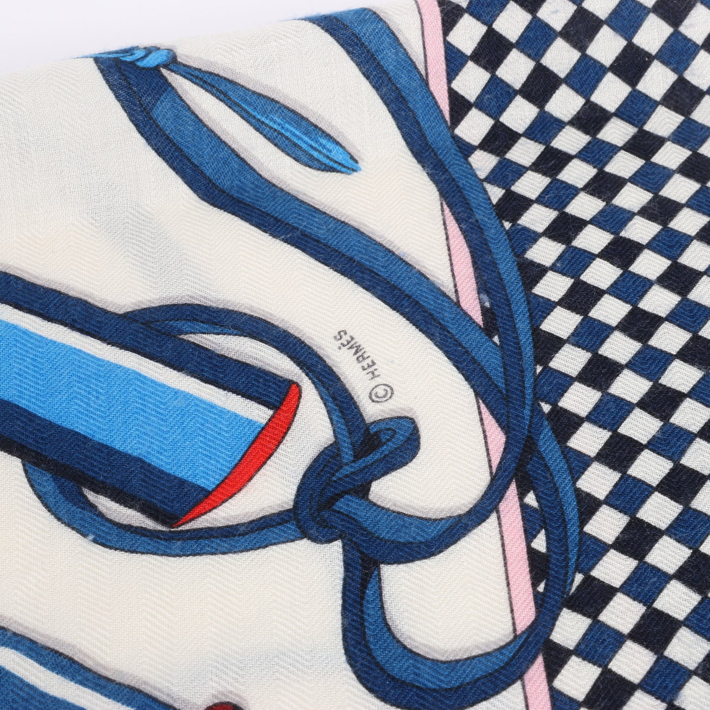 Hermès Carré Geant "Fouets et Badines" Cashemere & Silk Scarf in Multicolor