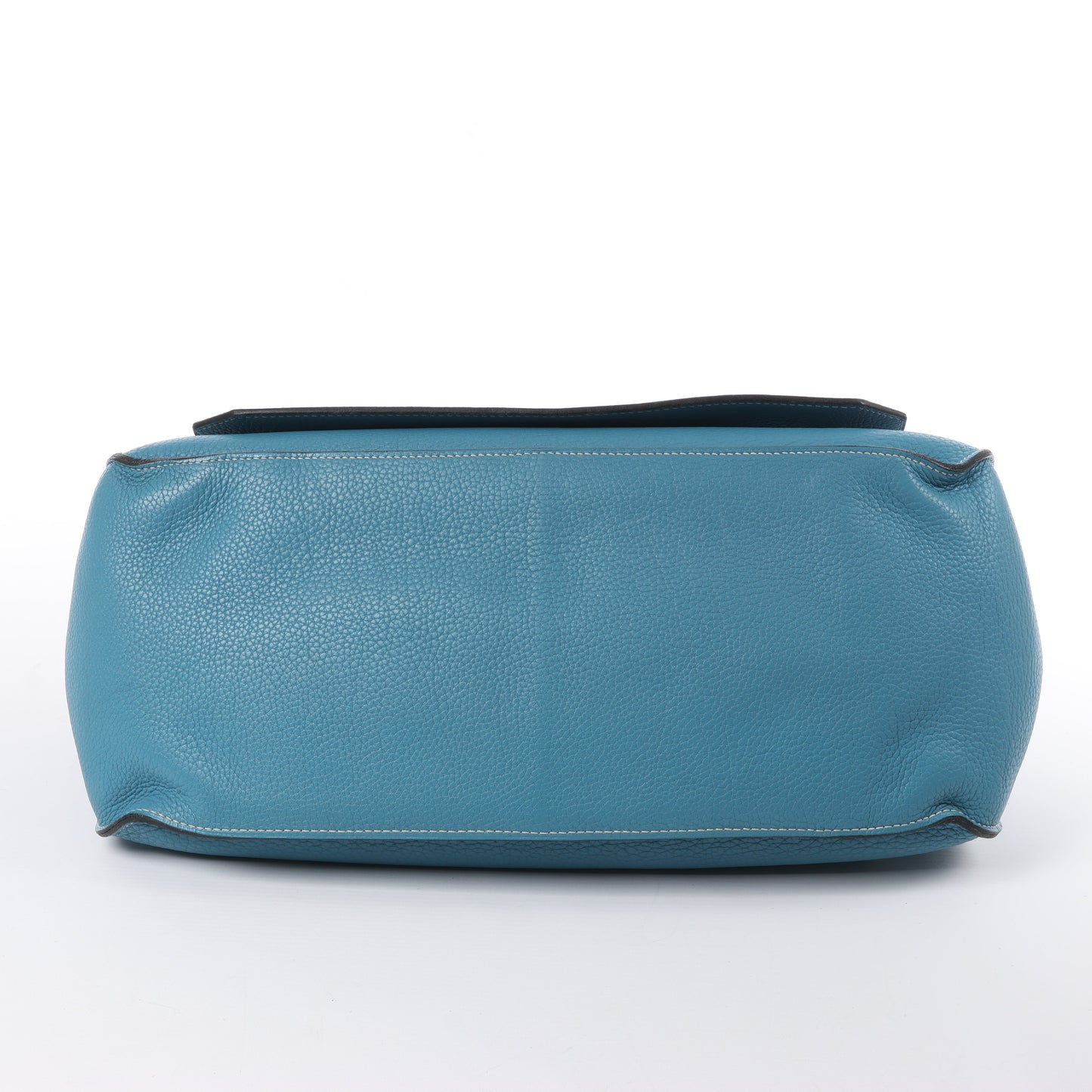Sac à bandoulière Hermès Jypsière 37 Taurillon Clémence Bleu Jean, garnitures en métal argenté □L : 2008