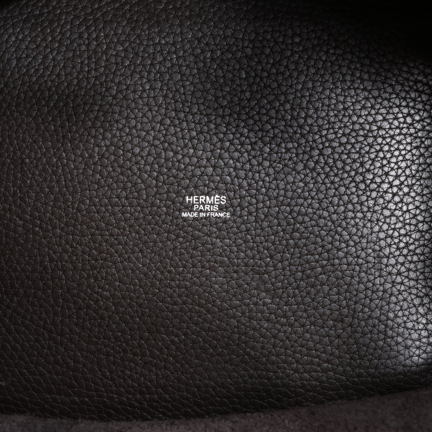 HERMES Picotan 22 MM Eclat Taurillon Clémence Chocolat x orange Garniture Métal Argenté □I : 2005