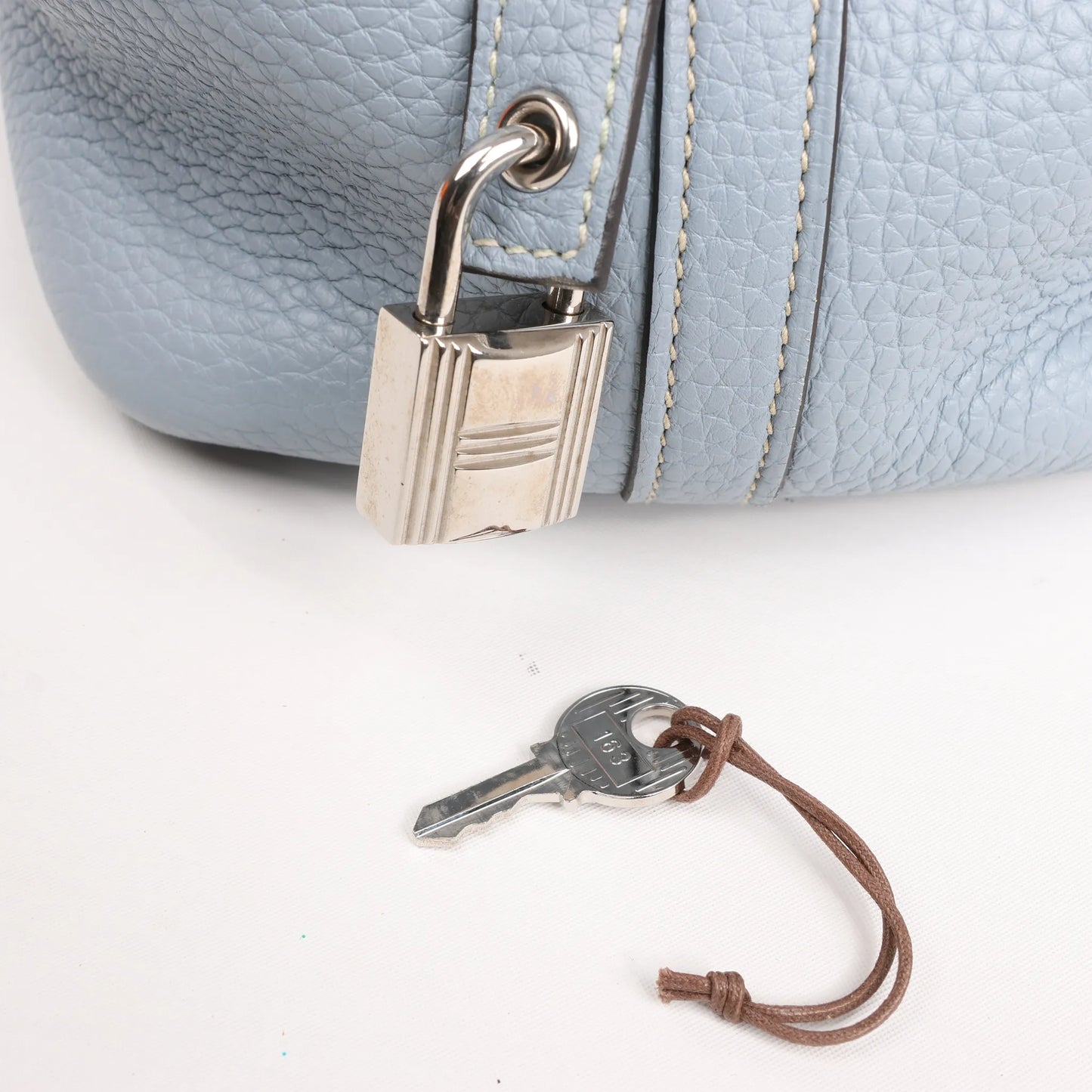 HERMES Picotin Lock 18 PM Taurillon Clemence Handbag in Blue □Q:2013