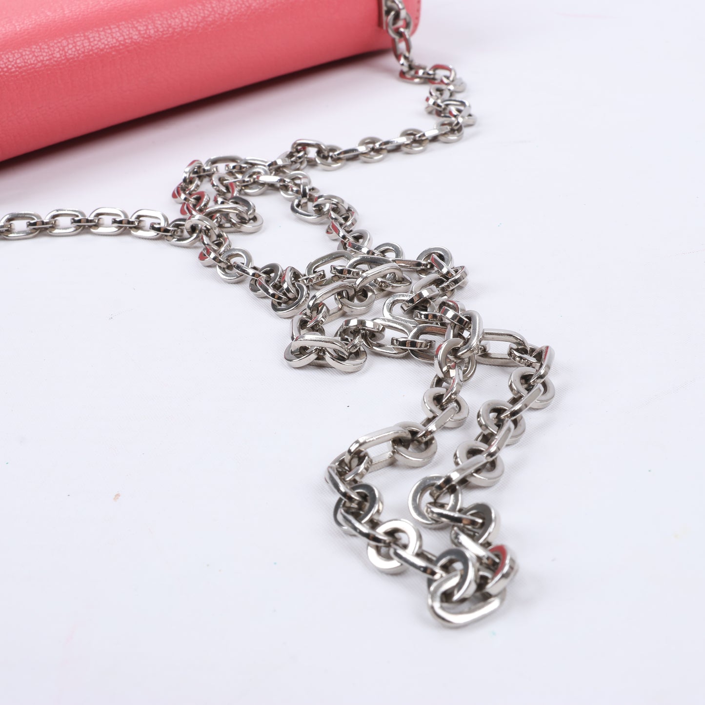 HERMES Verrou Chain Mini Chèvre Mysore Rose Ete Sac à Bandoulière Argenté Ferrures En Métal C: 2018