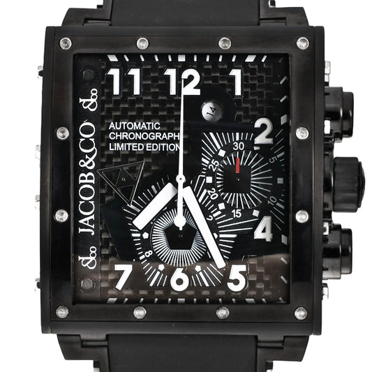 Montre JACOB & Co. Epic I JC-V2Q2B 40 SS & Rubber AT avec cadran noir
