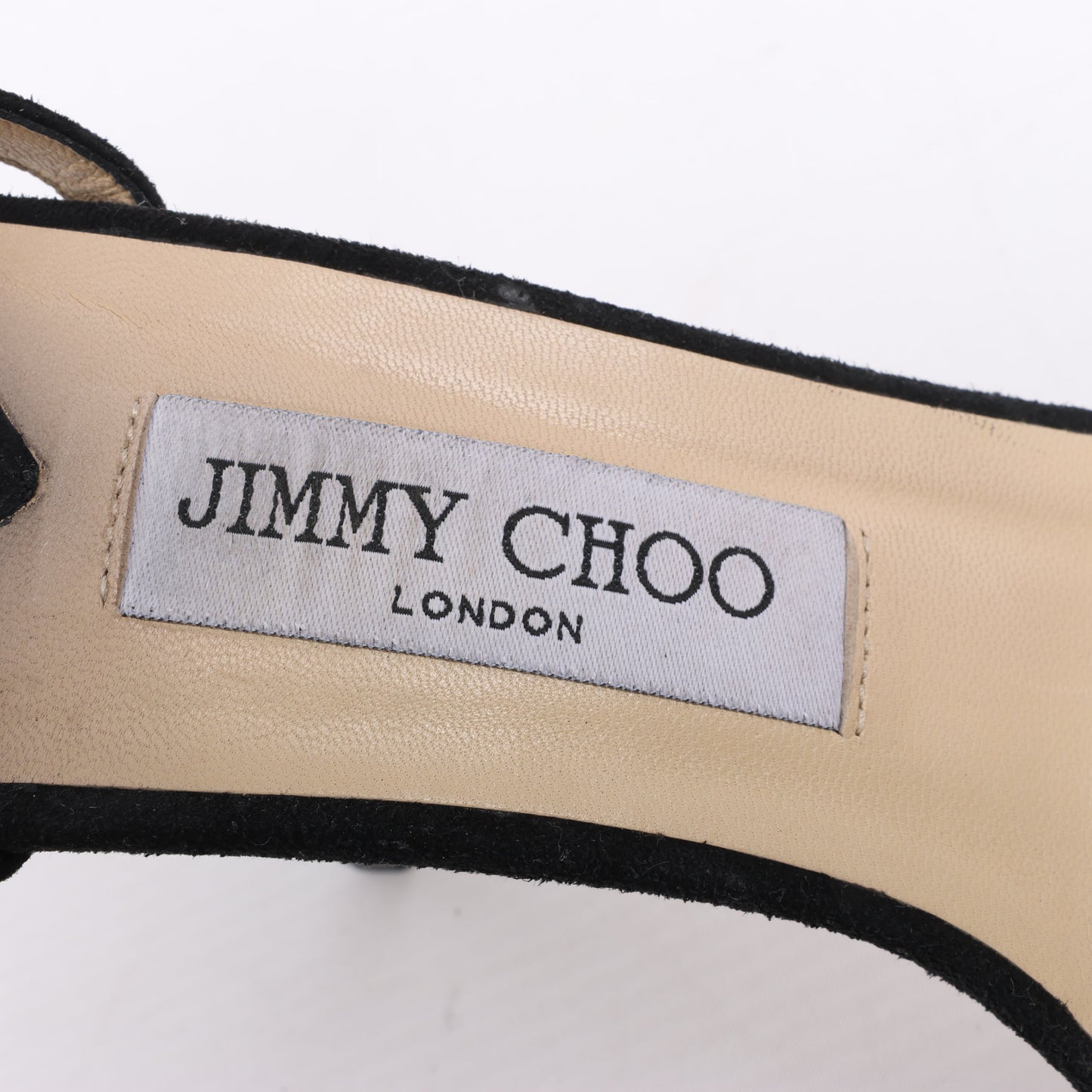 Sandales Jimmy Choo en satin Minny à bride cheville, noires, pointure 38,5
