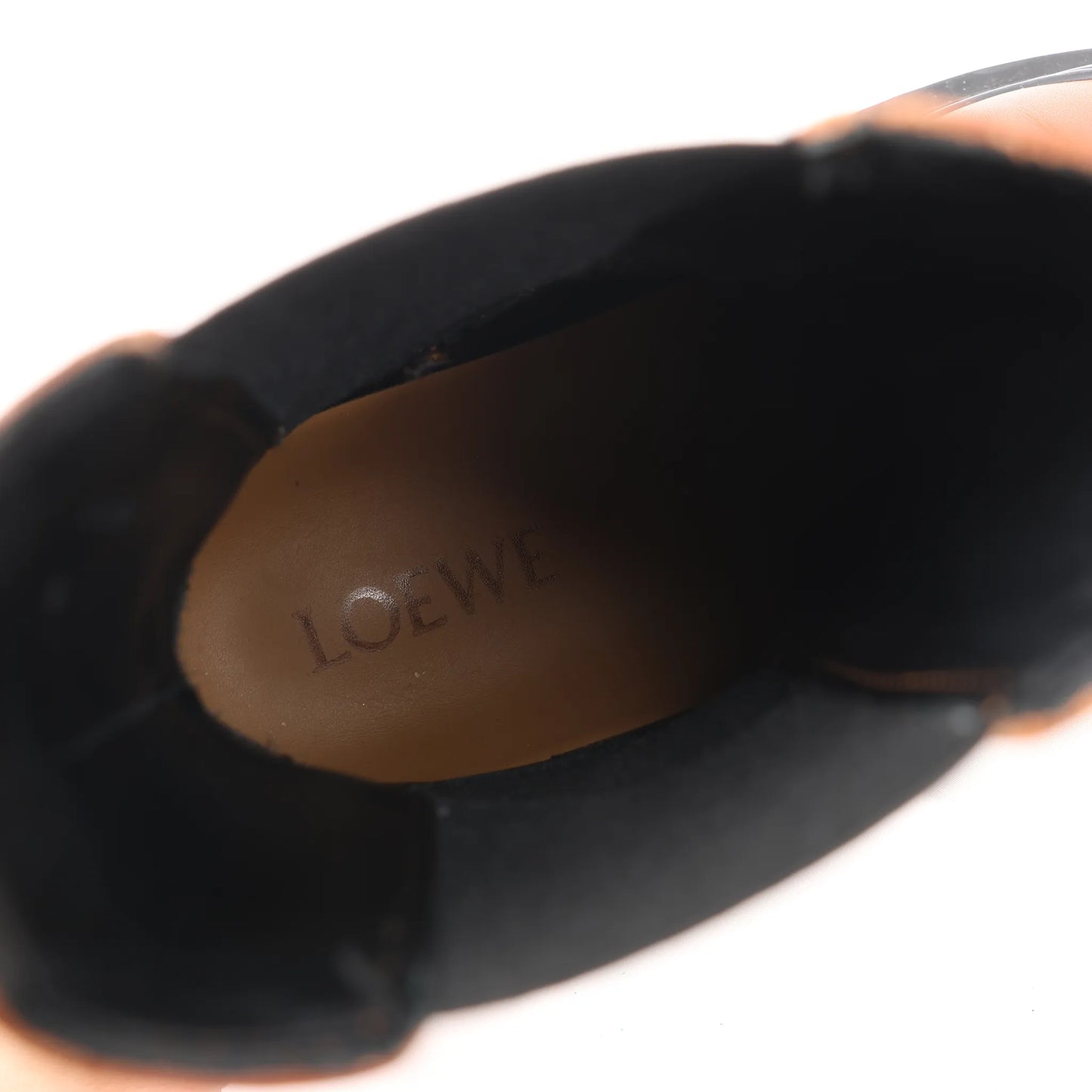 Loewe Chelsea Leather Ankle Boots in Brown 592209, Size 38 EU