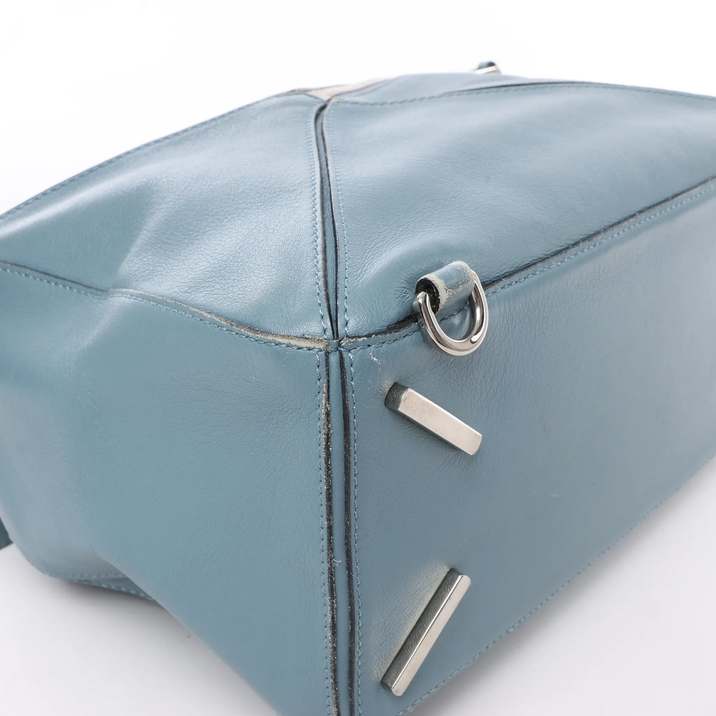 LOEWE Puzzle Medium Leather 2Way Handbag in Blue