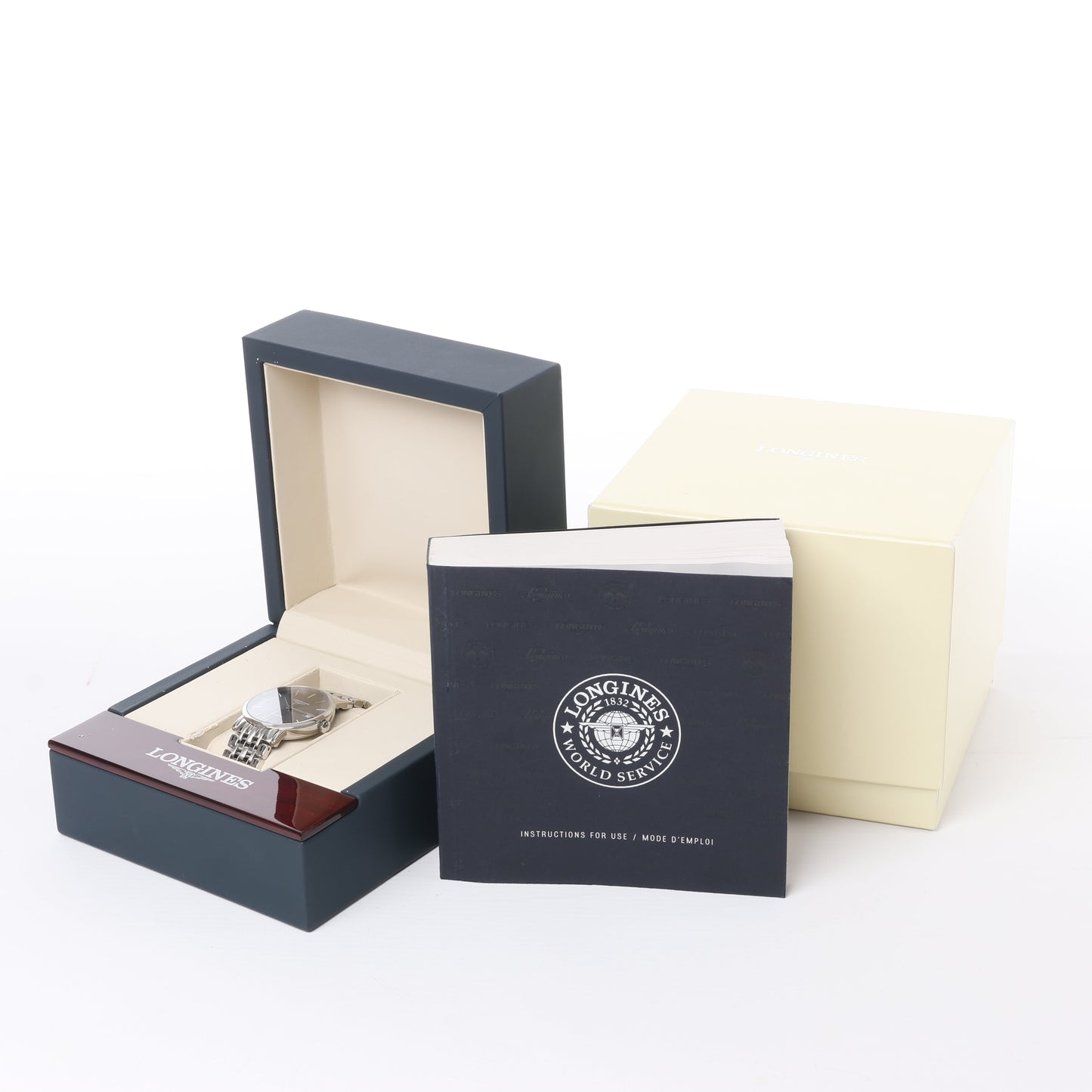 Longines Elegant L4.810.4 44546292 SS AT Gray-Face Watch